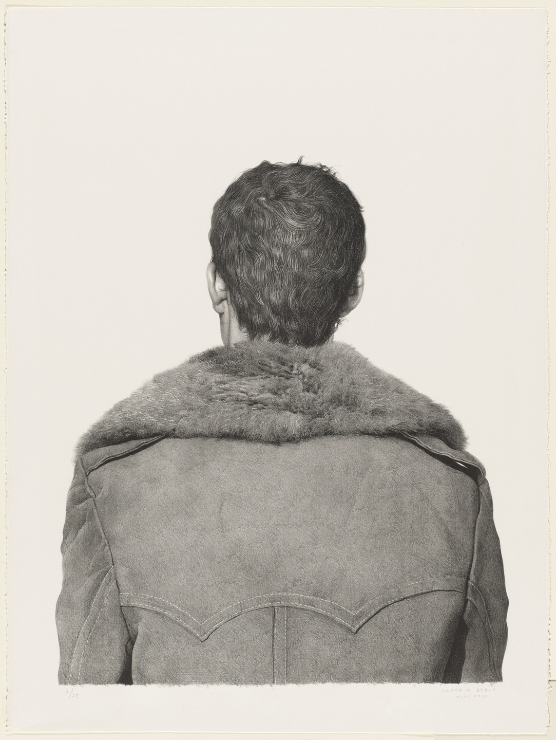 Claudio Bravo. Fur Coat Front and Back. 1976