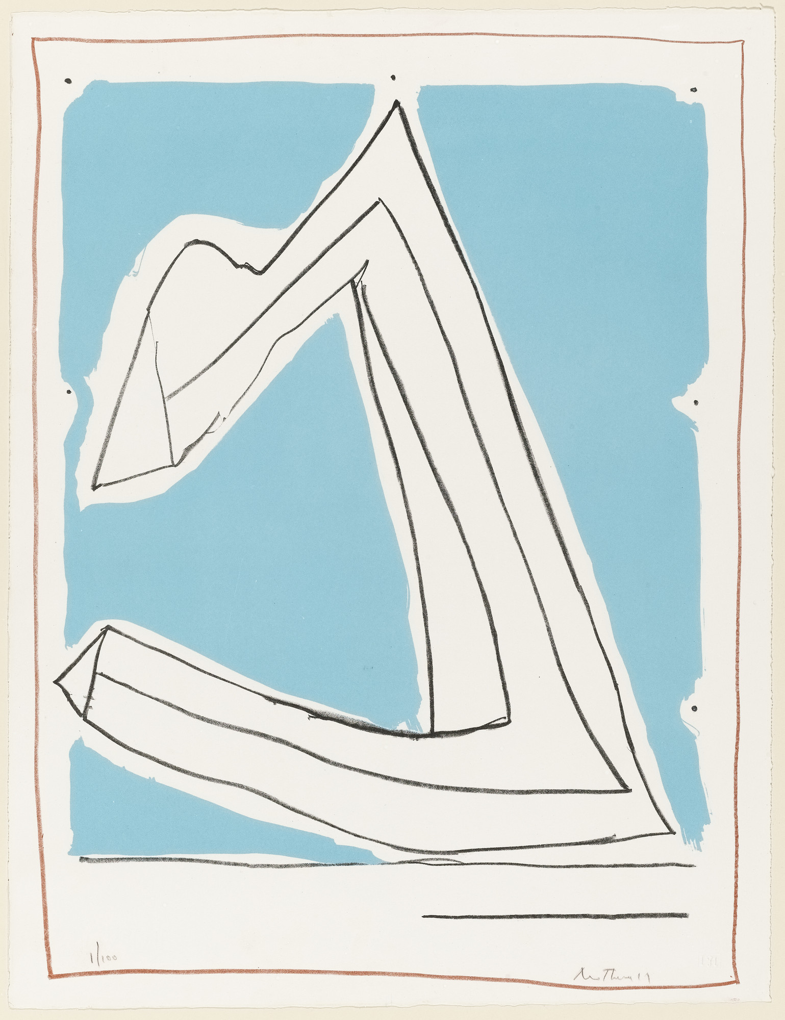 Robert Motherwell. Summertime in Italy (with Lines)