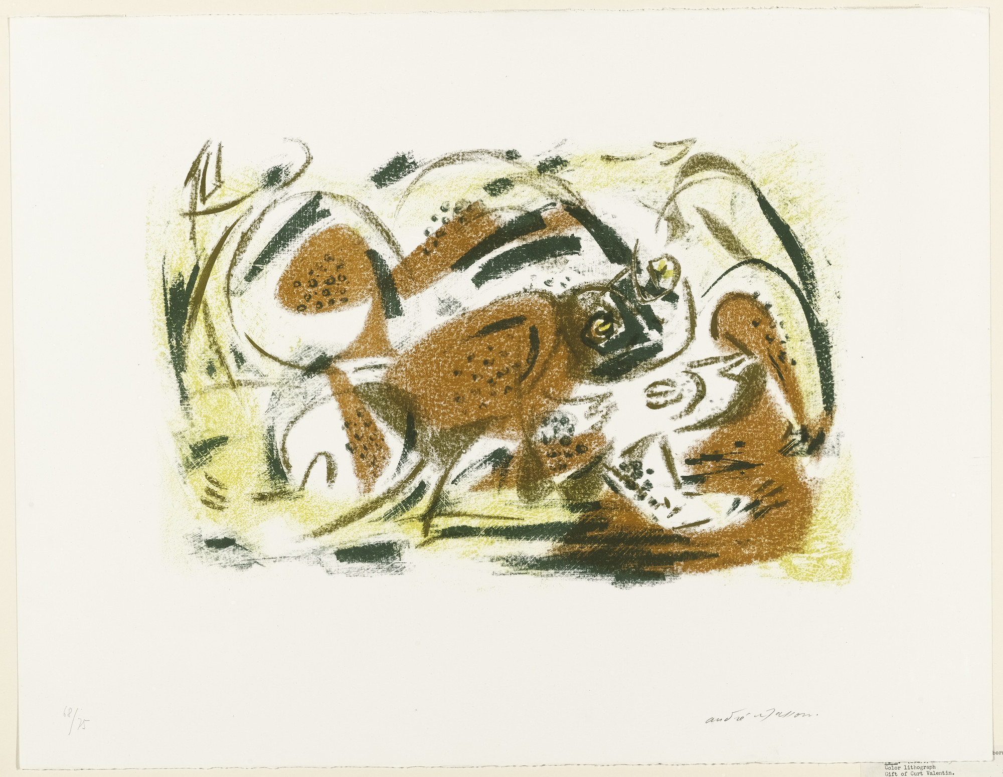 André Masson. The Frogs (Les grenouilles)