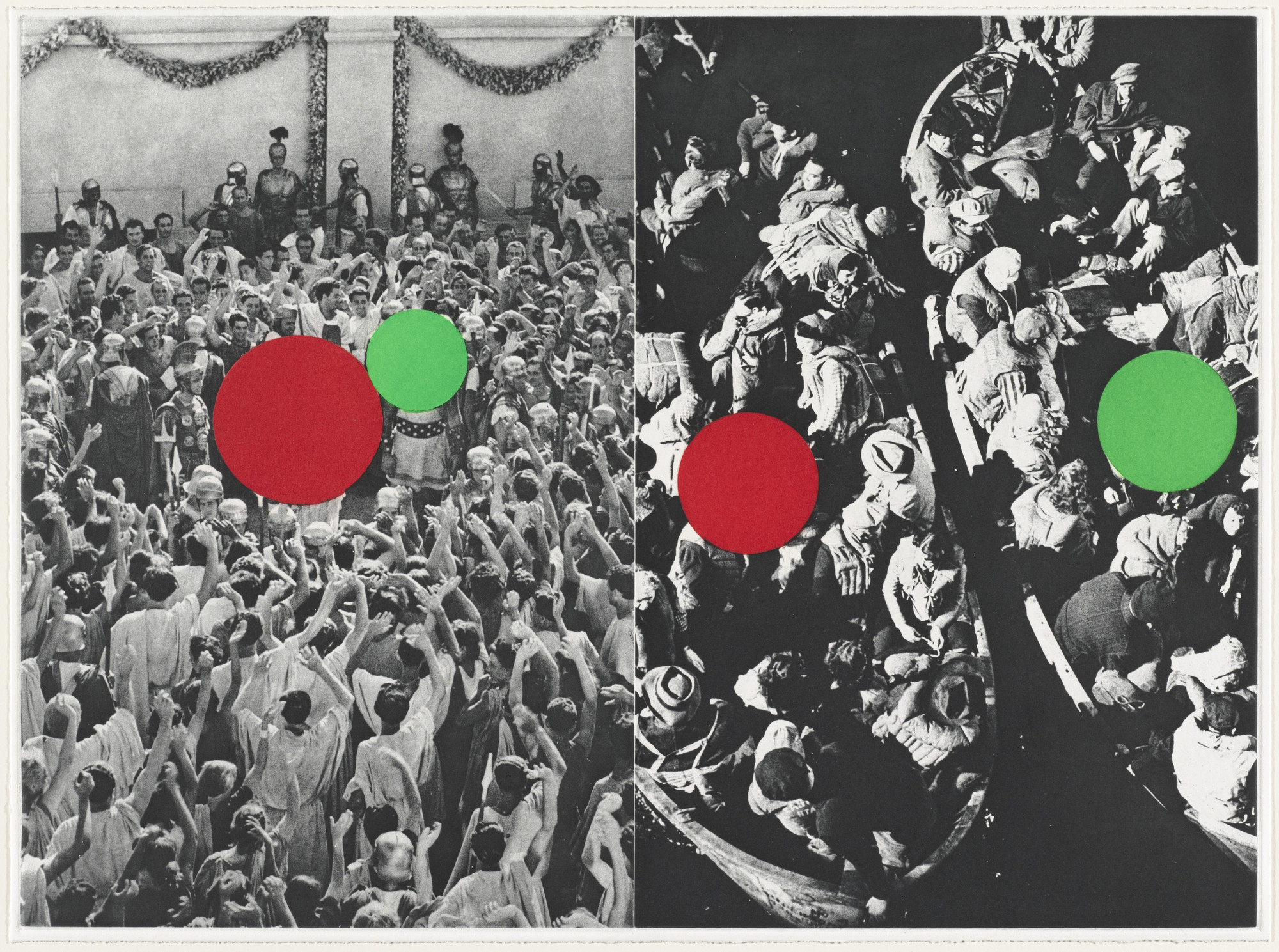 John Baldessari. Two Boats from the portfolio Hegel's Cellar