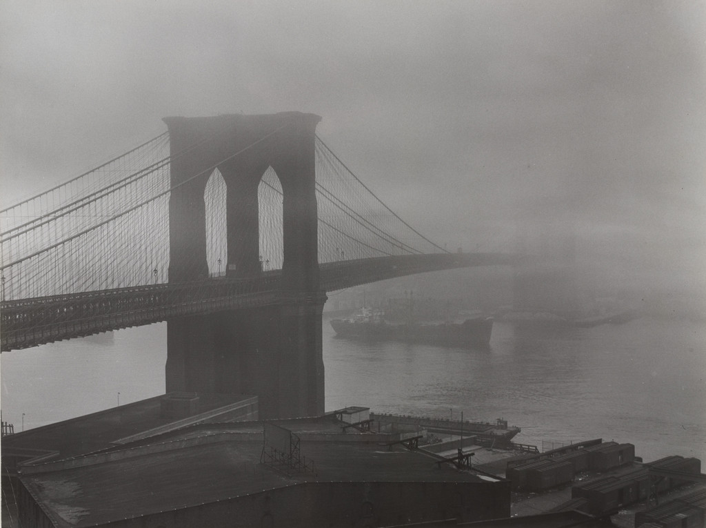 Brooklyn Bridge in Fog