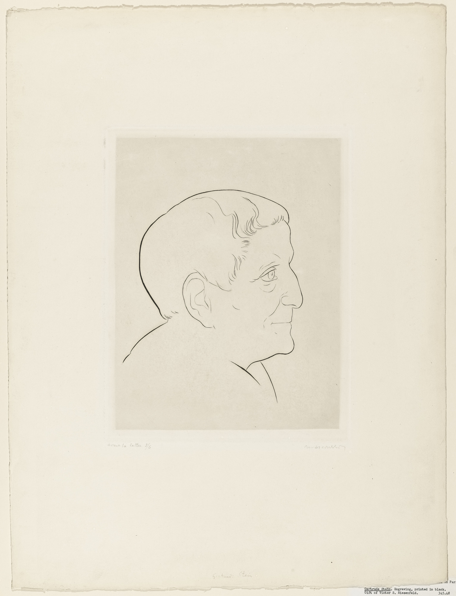 Louis Marcoussis. Gertrude Stein