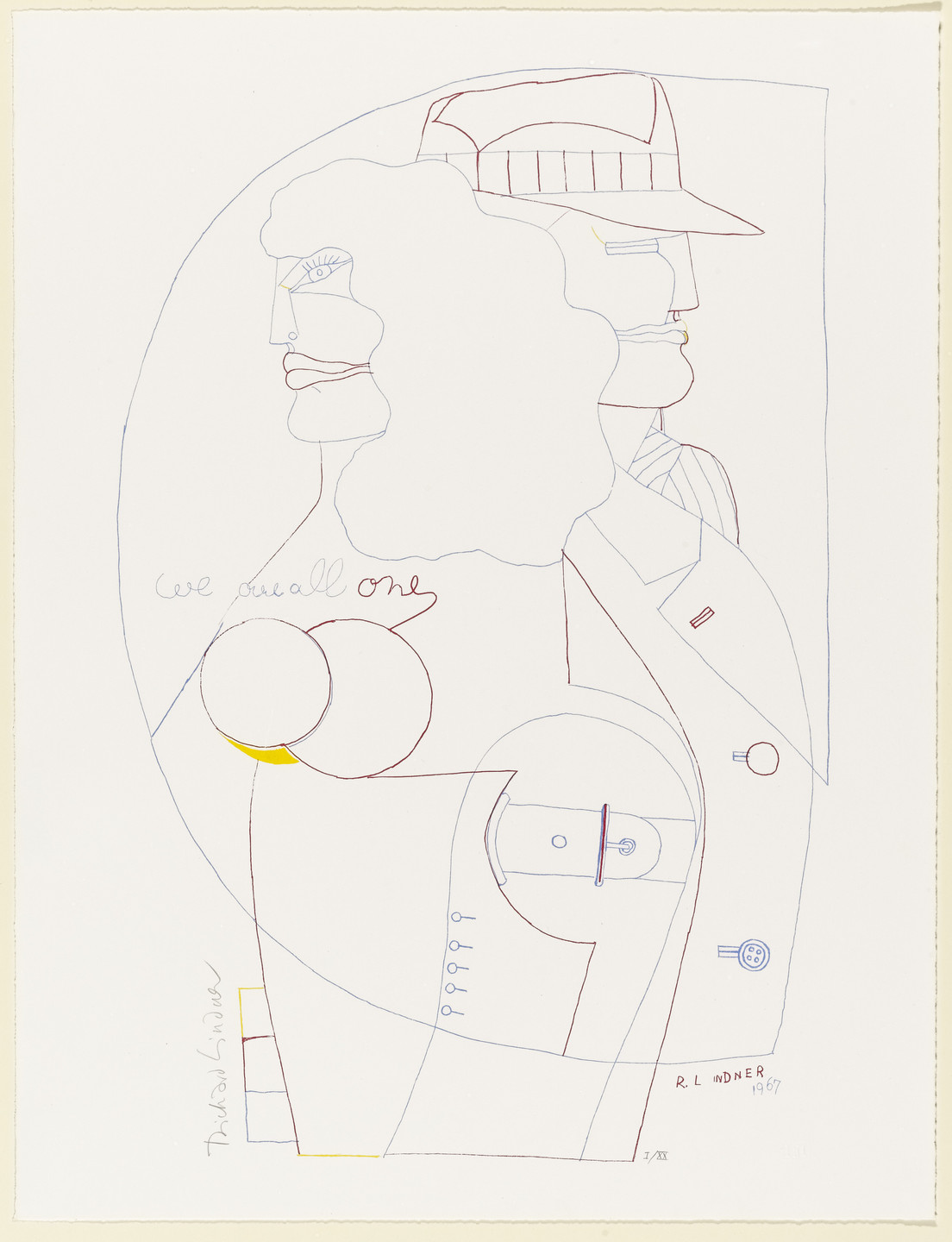 Richard Lindner. We Are All One from 9. 1967