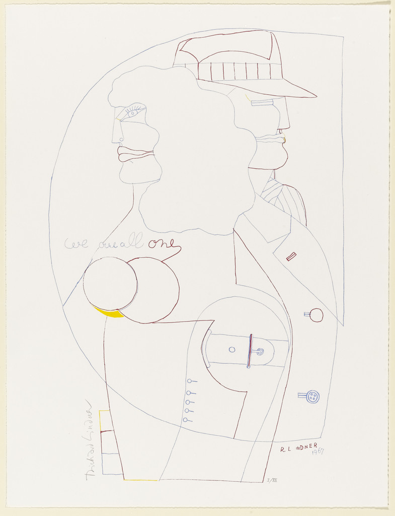 We Are All One from 9, Richard Lindner, 1967