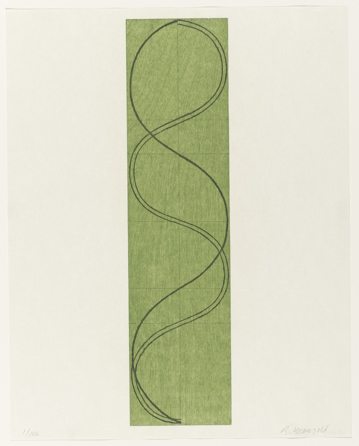 Robert Mangold. Green Column/Figure. 2003