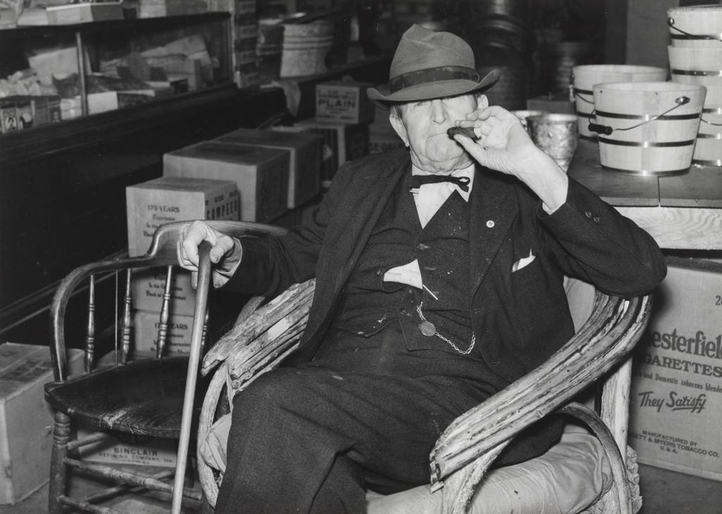 Mr. R.B. Whitley Visiting his General Store