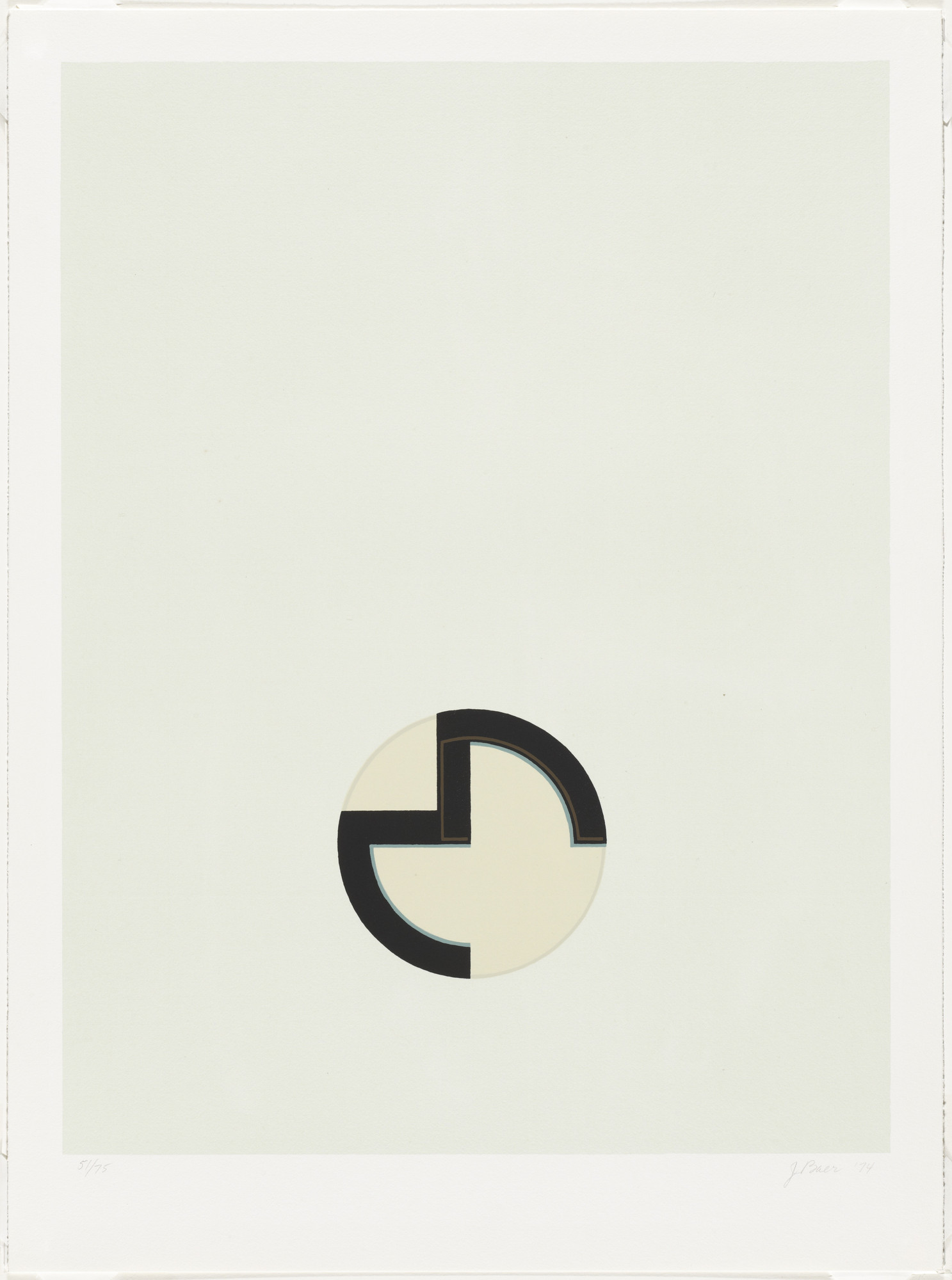 Jo Baer. Untitled from Cardinations