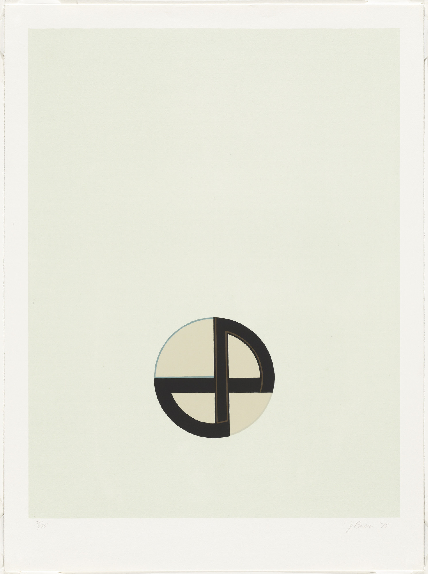 Jo Baer. Untitled from Cardinations