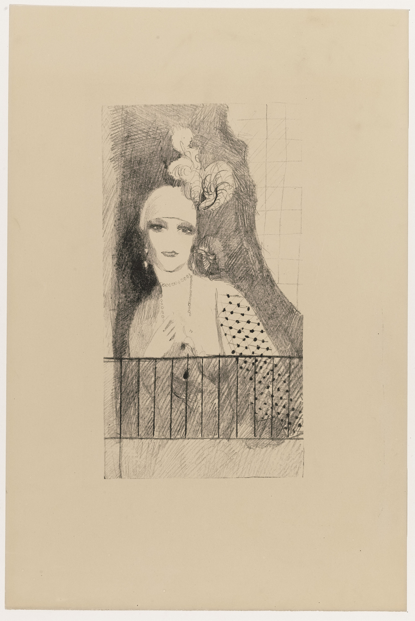 Marie Laurencin. Portrait of Baroness Gourgaud (Portrait de la Baronne Gourgaud)