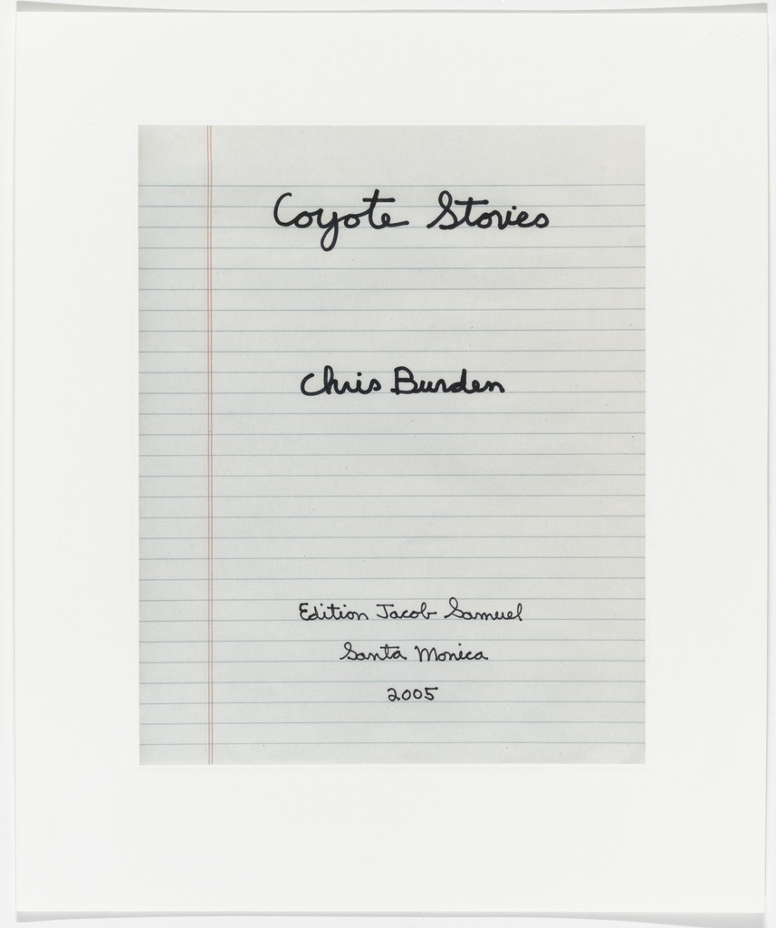 Title page from Coyote Stories