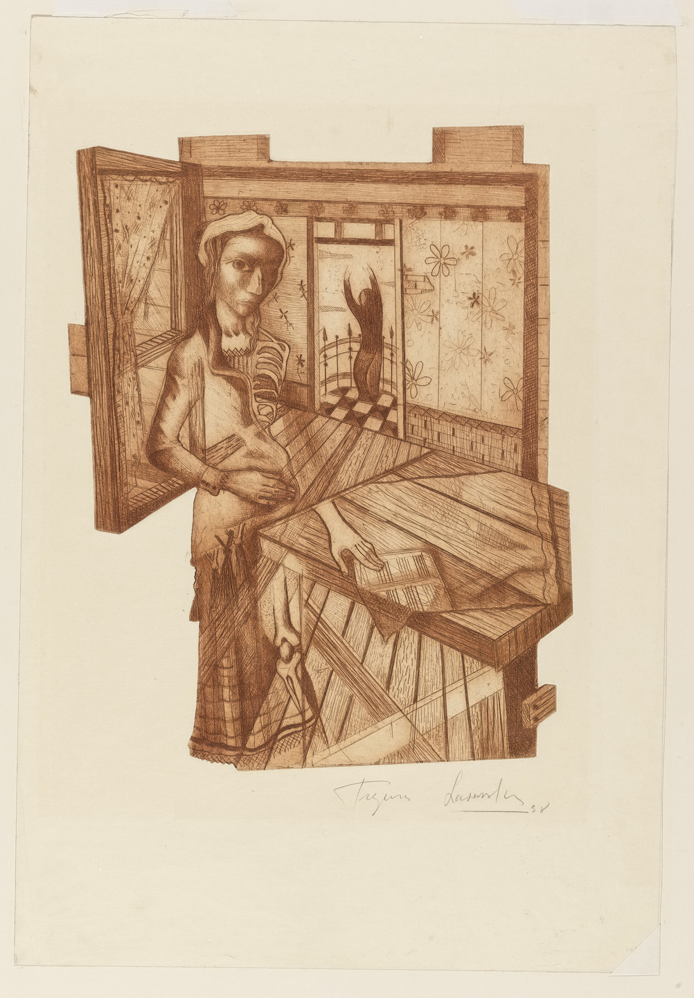 Mauricio Lasansky. Figure. 1938