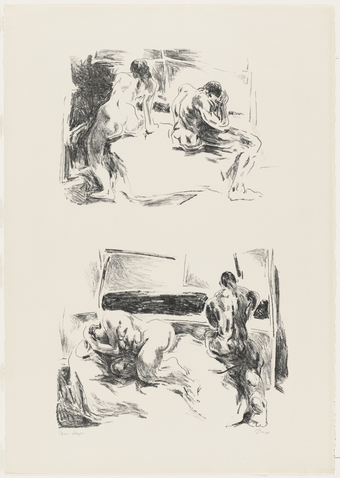William Brice. Two Figures