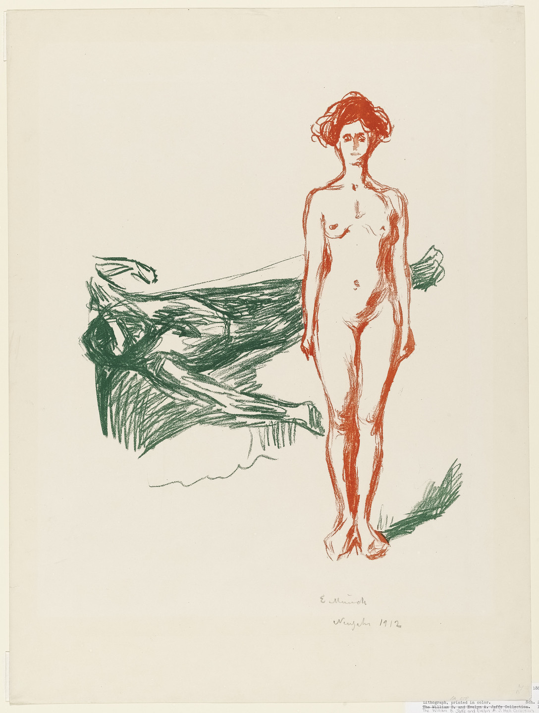 Edvard Munch. The Death of Marat (Marats død). 1906-07, signed 1912