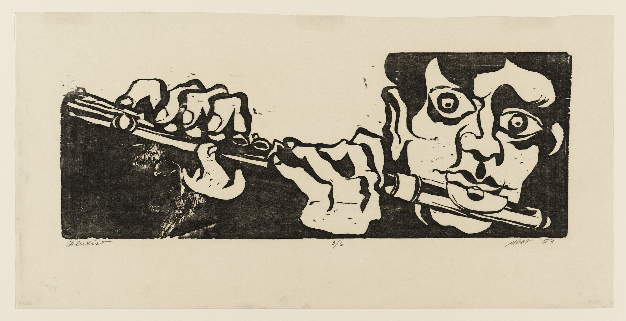 Robert Emmett Müller. Flutist. 1953