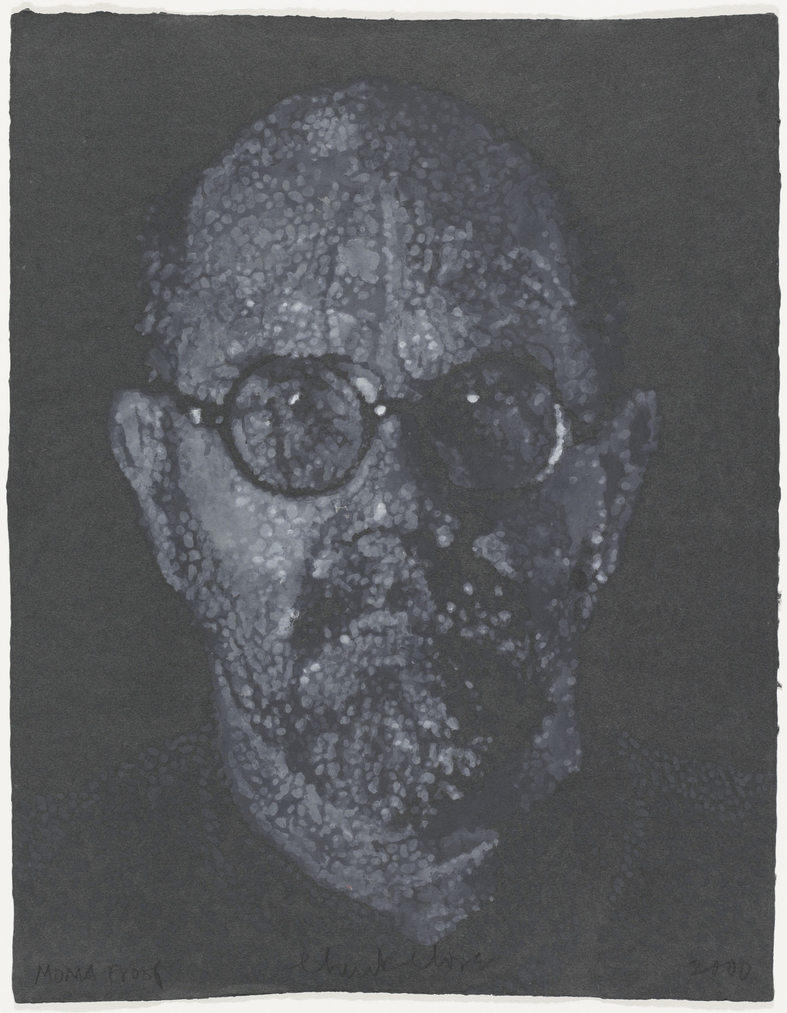 Chuck Close. Self-Portrait/Pulp/Pochoir. 2000 | MoMA