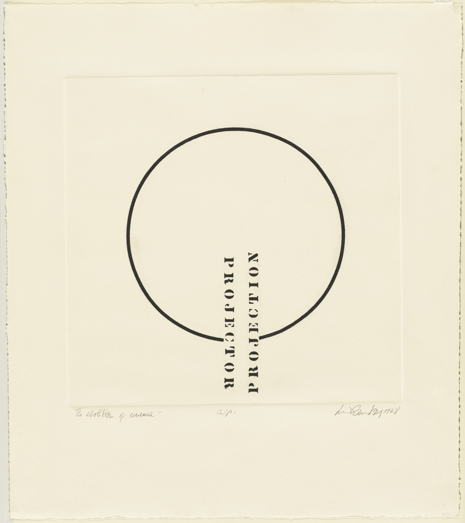 The Abolition of Cinema, Luis Camnitzer, 1968