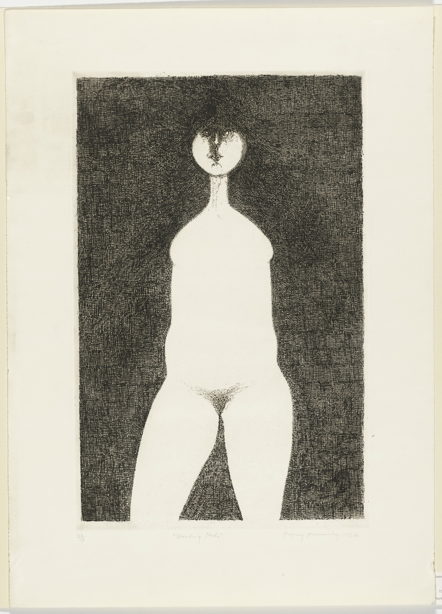 Gregory Masurovsky. Standing Nude