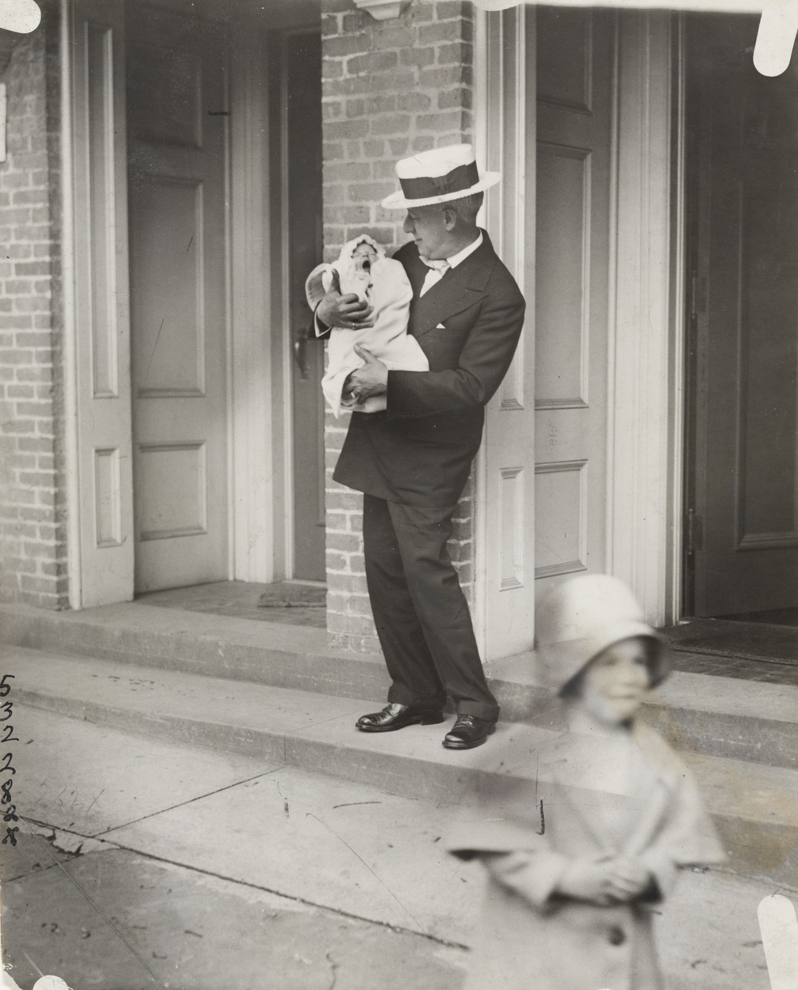 Bettmann/United Press International. "Another Little Democrat in the Family". May 1930