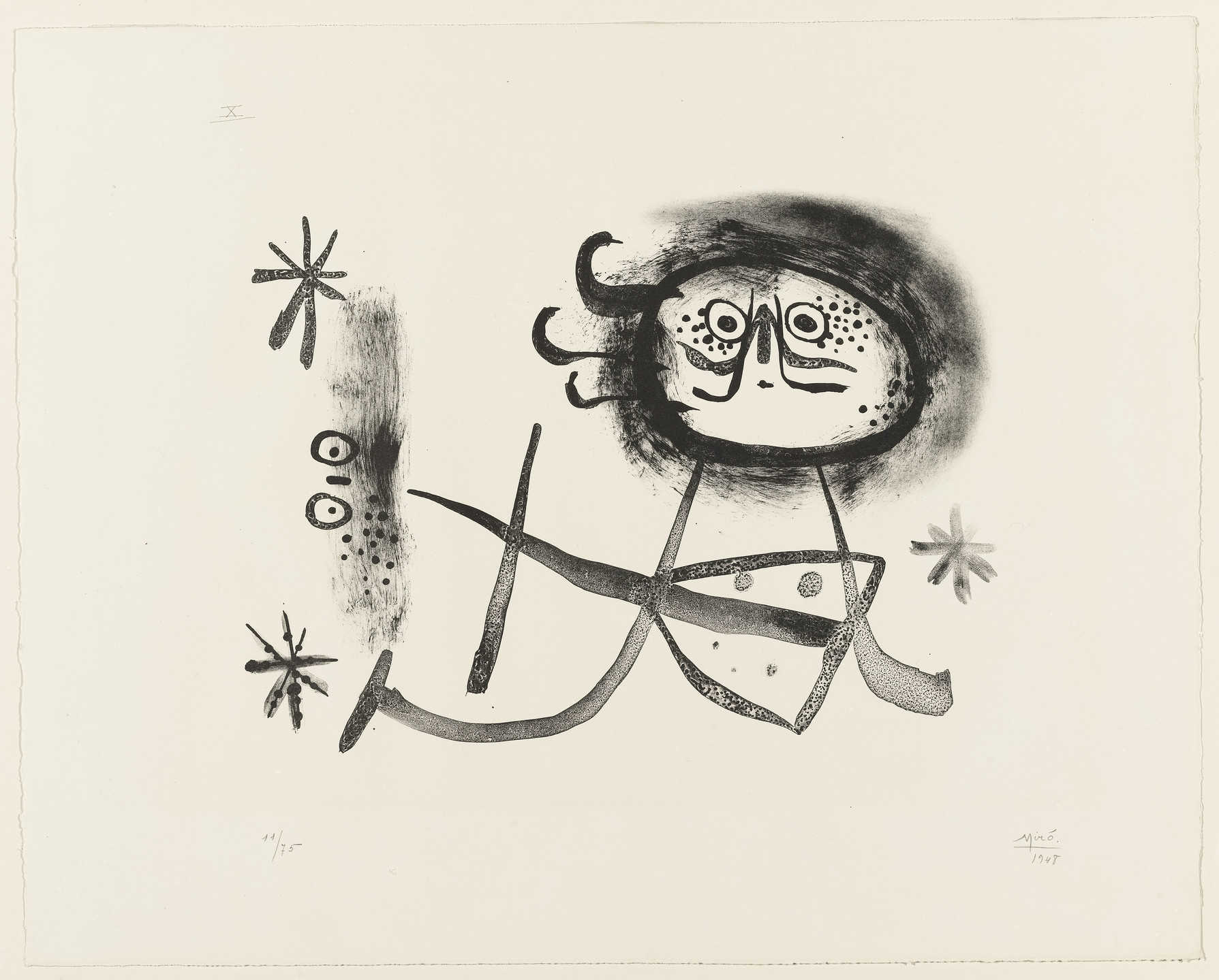 Joan Miró. Plate 10 from Album 13. 1948