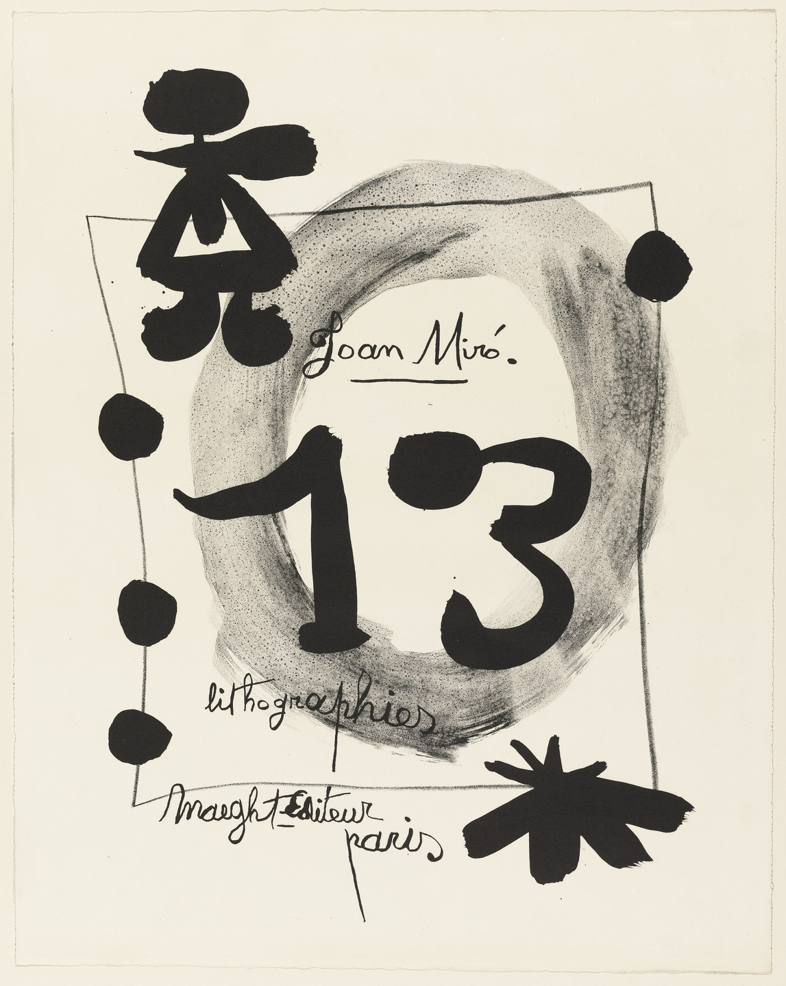 Joan Miró. Title page from Album 13. 1948