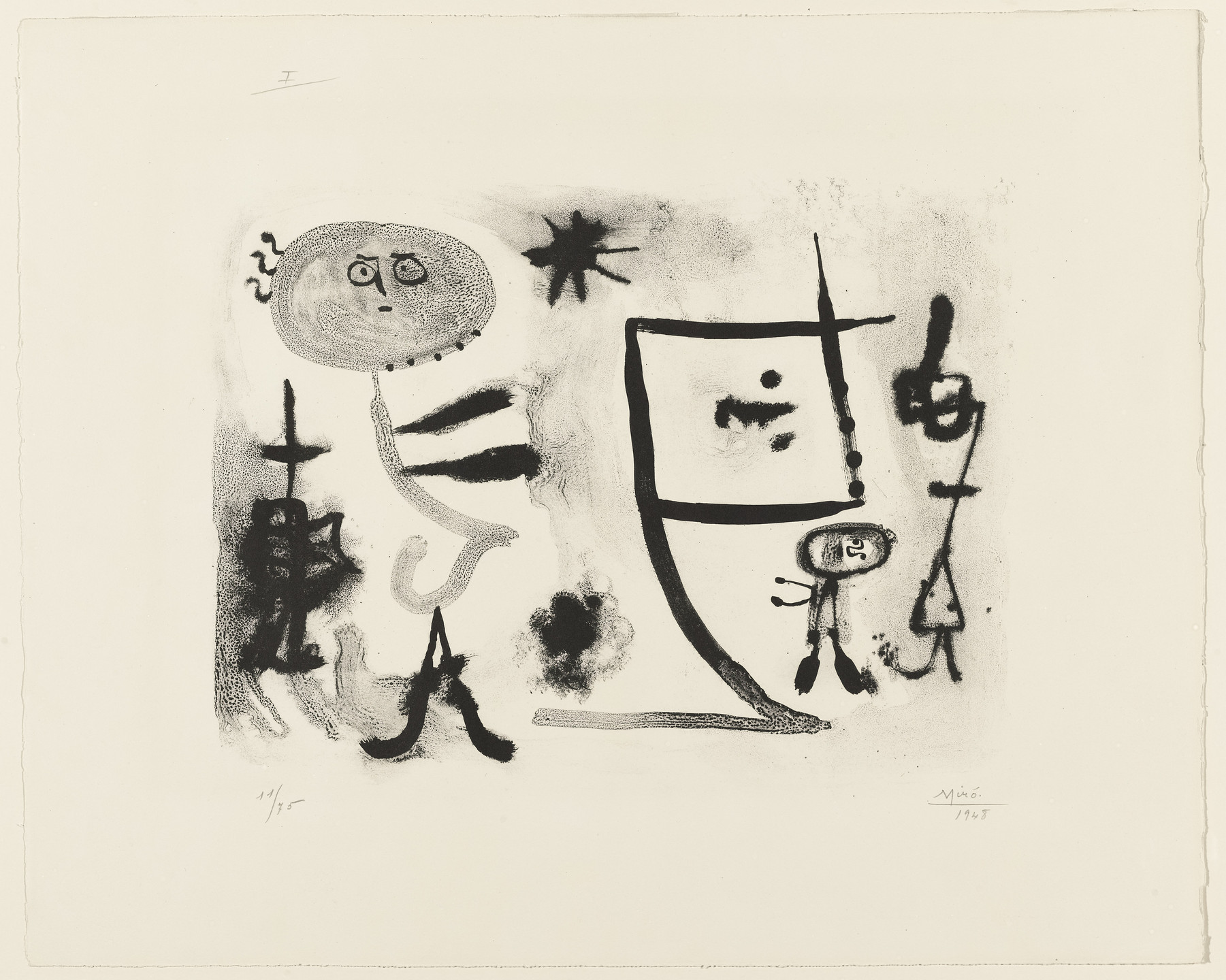 Joan Miró. Plate 1 from Album 13. 1948