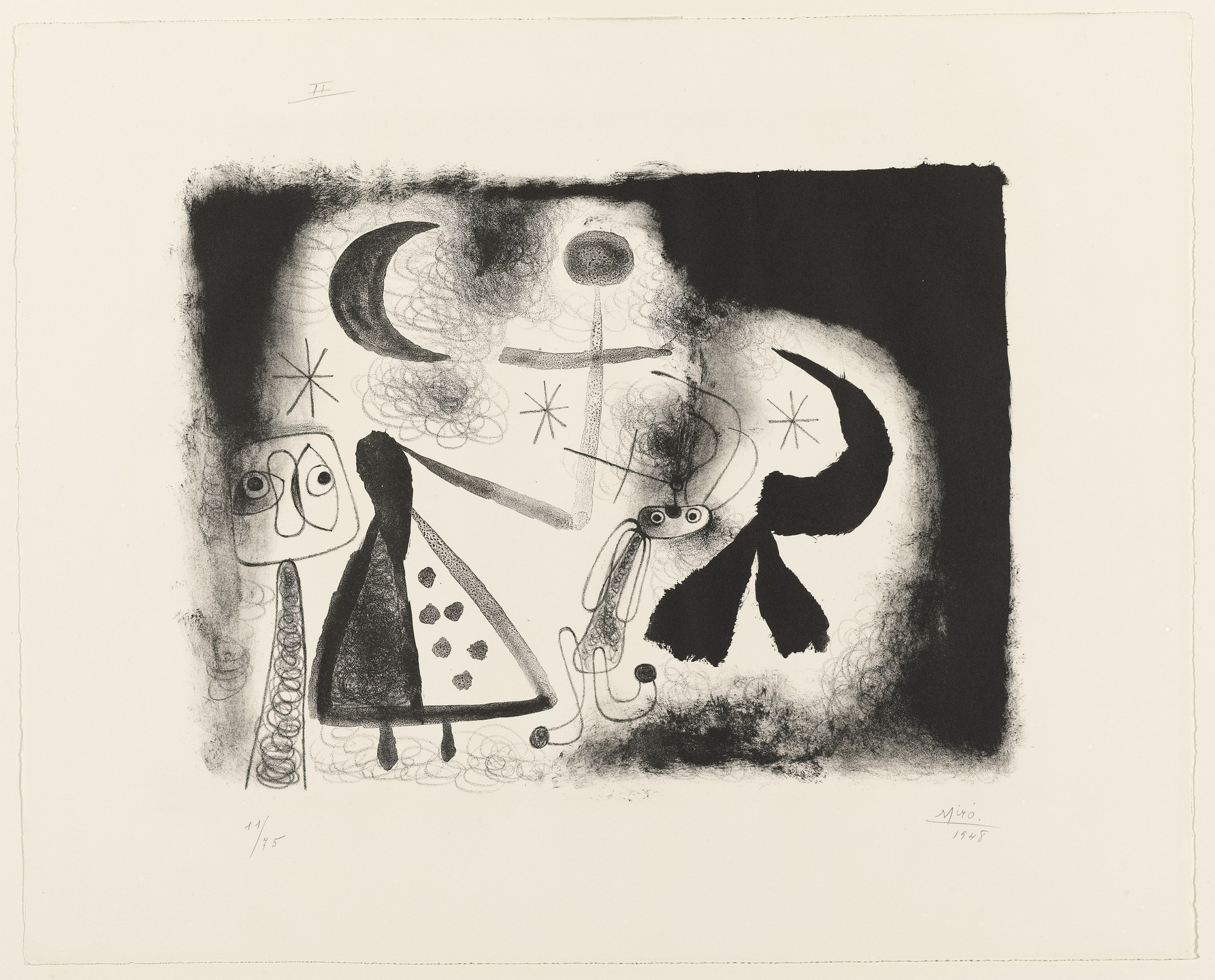Joan Miró. Plate 2 from Album 13. 1948