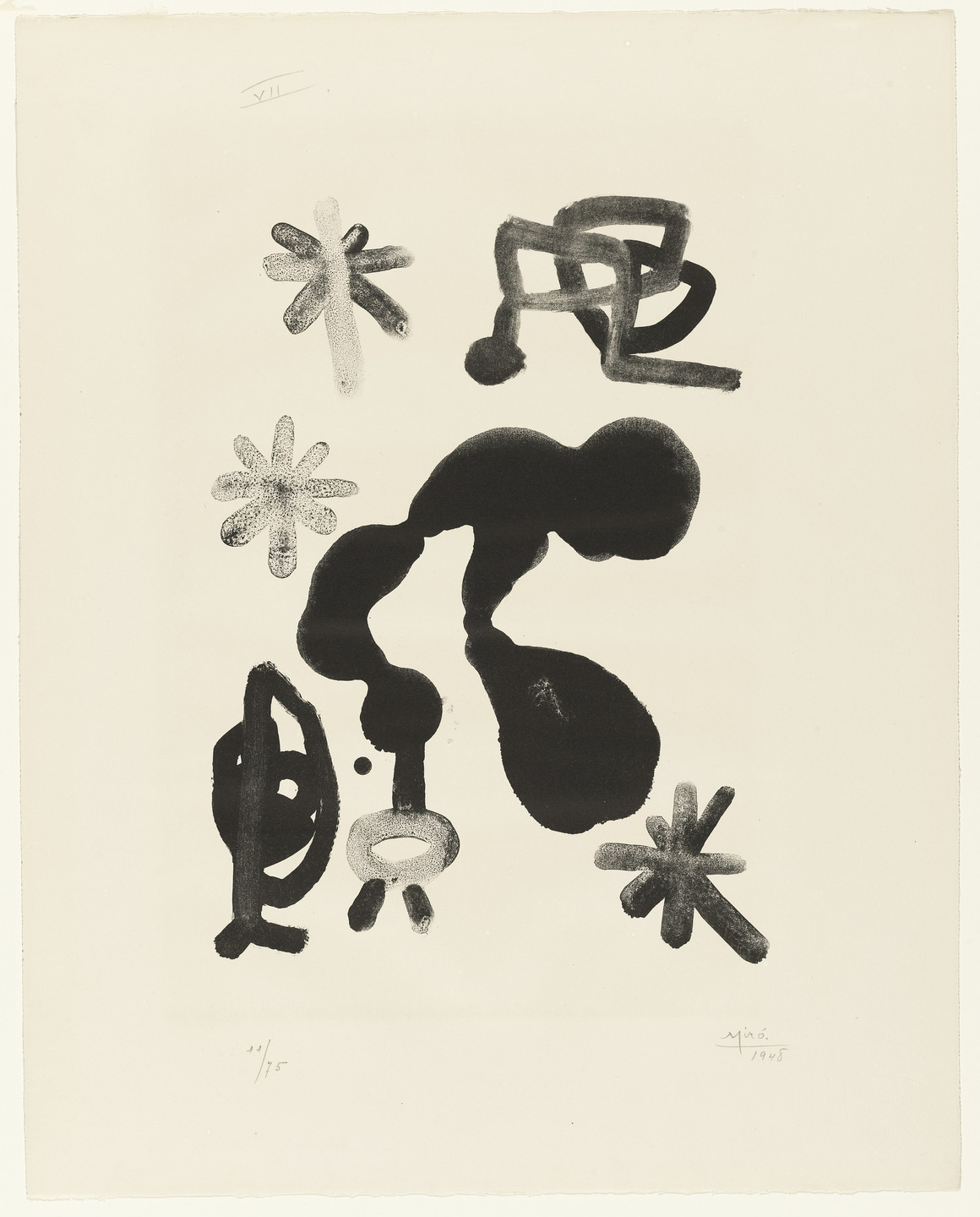 Joan Miró. Plate 7 from Album 13. 1948