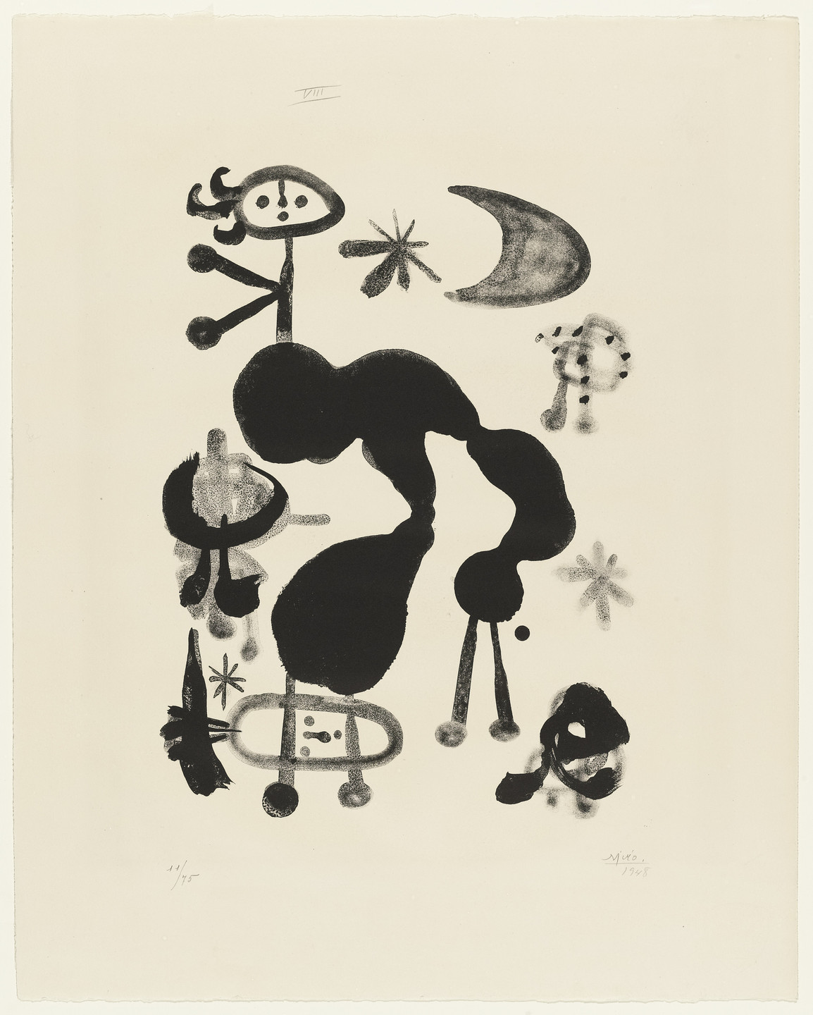 Joan Miró. Plate 8 from Album 13. 1948