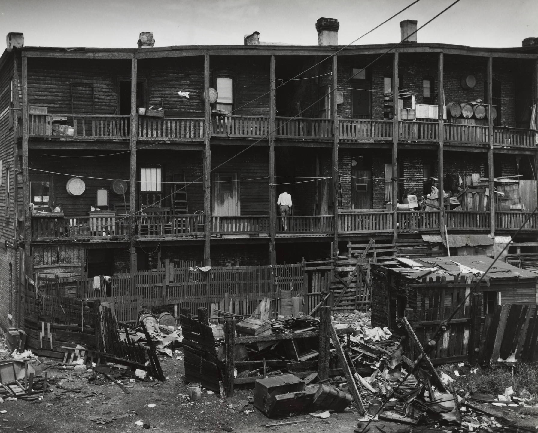 Andreas Feininger. The &#34;Golden Flats,&#34; South Side, Chicago. 1950