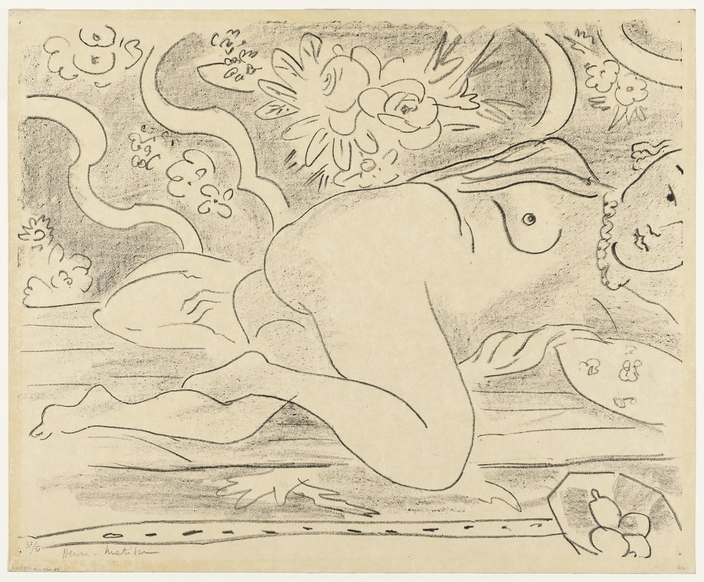Reclining Nude with Bowl of Fruit (Nu couché a la coupe de fruits)