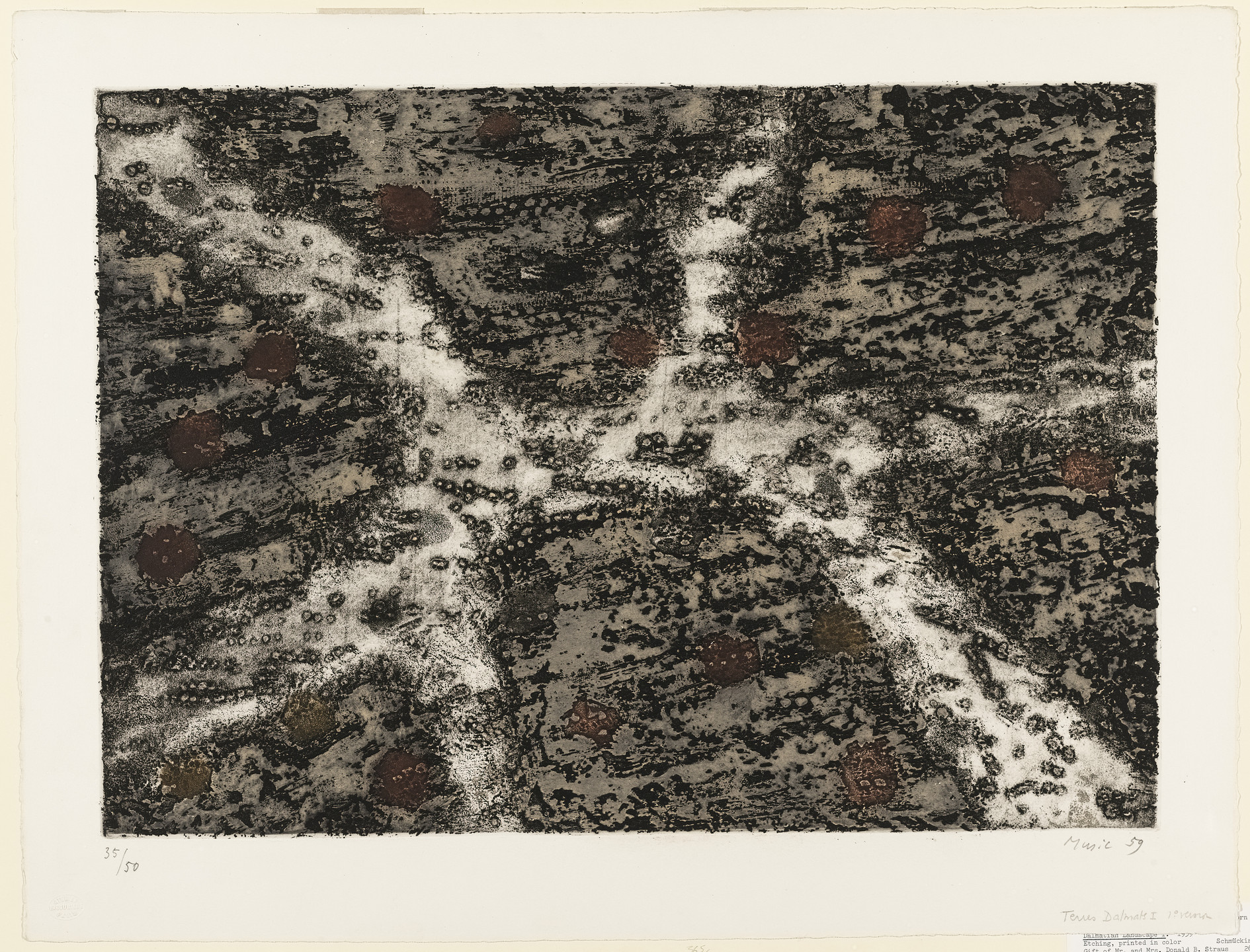 Zoran Mušič. Dalmation Landscape I. 1959