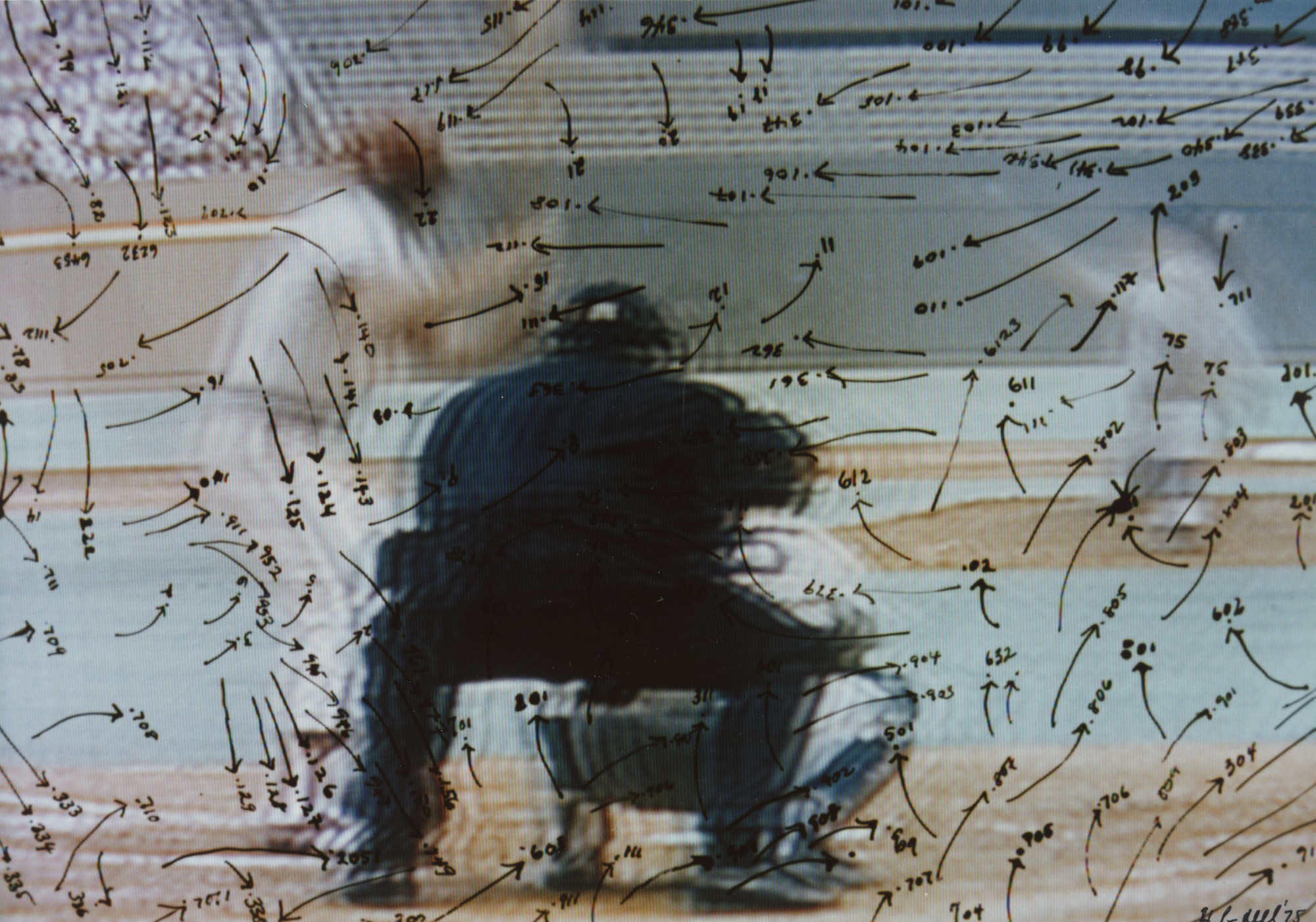Howardena Pindell. Video Drawing: Baseball. August 1975
