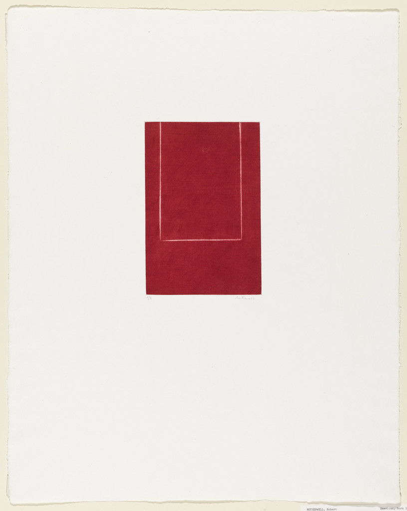 Mezzotint in Crimson