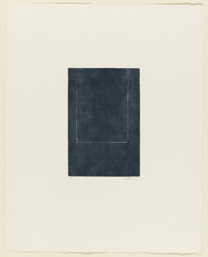 Mezzotint in Indigo