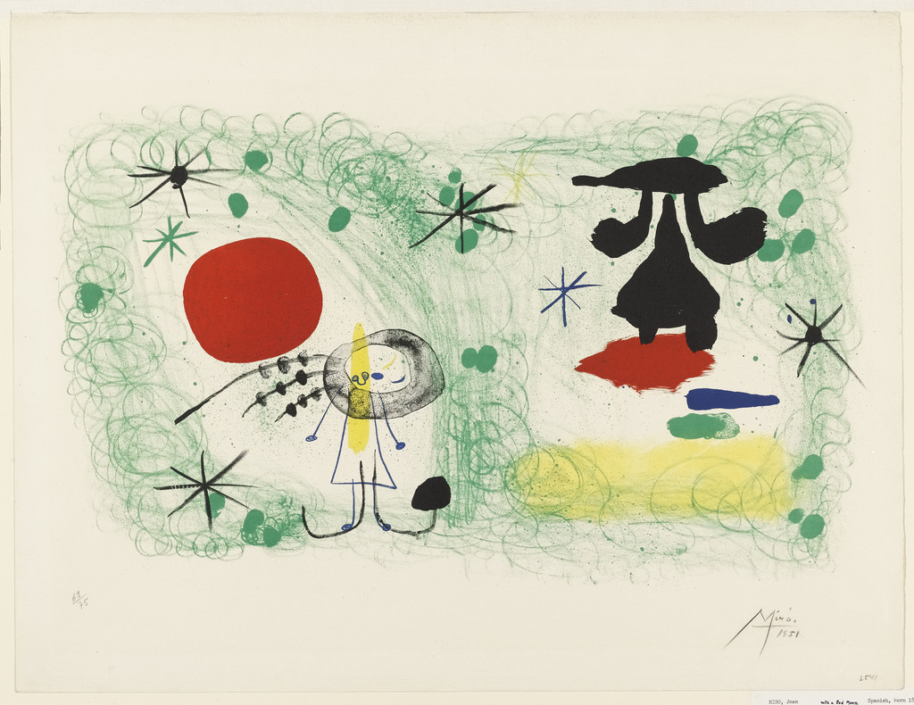 Person in a Garden, II, Joan Miró, 1951