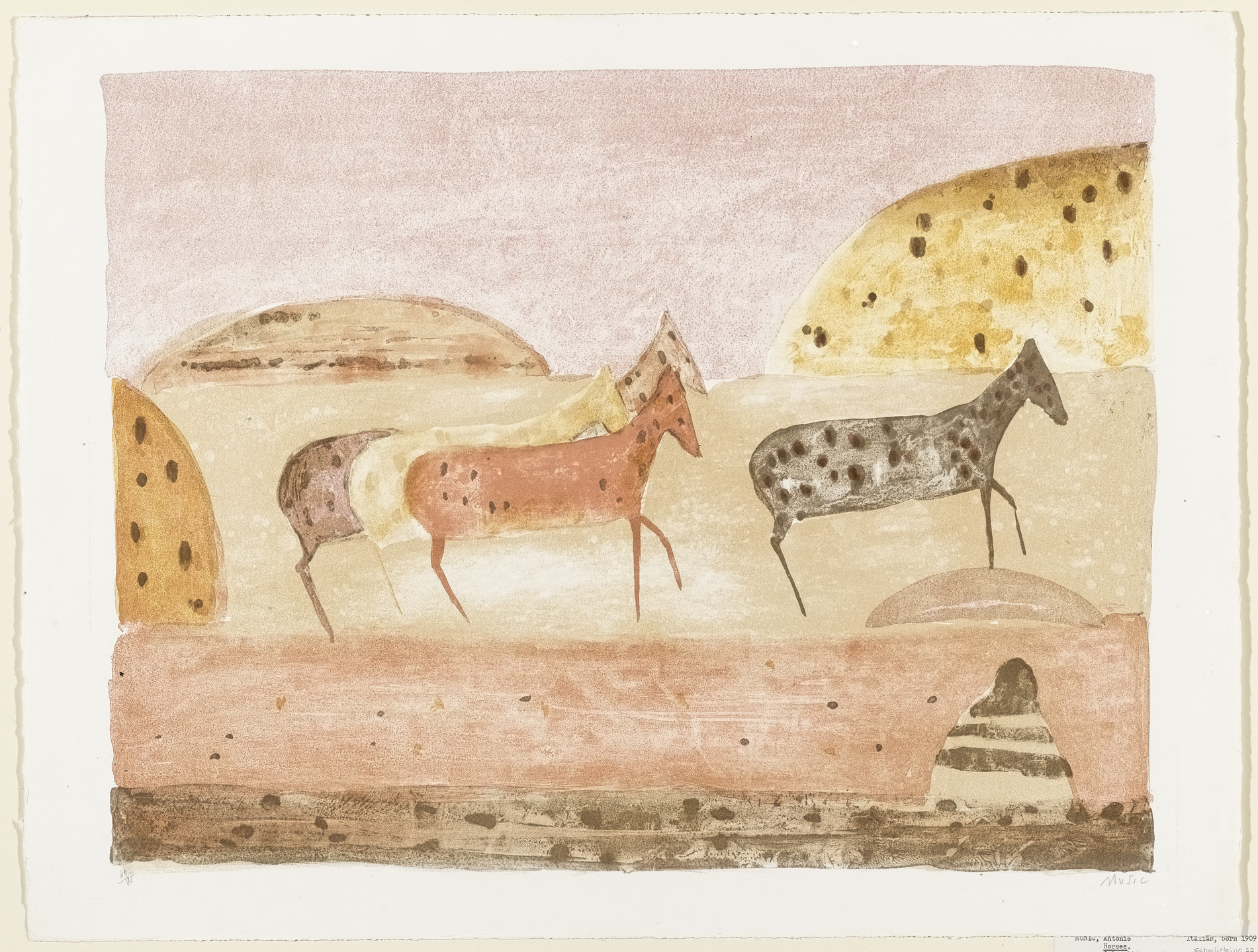 Zoran Mušič. Dalmatian Landscape (Paysage dalmate). 1955