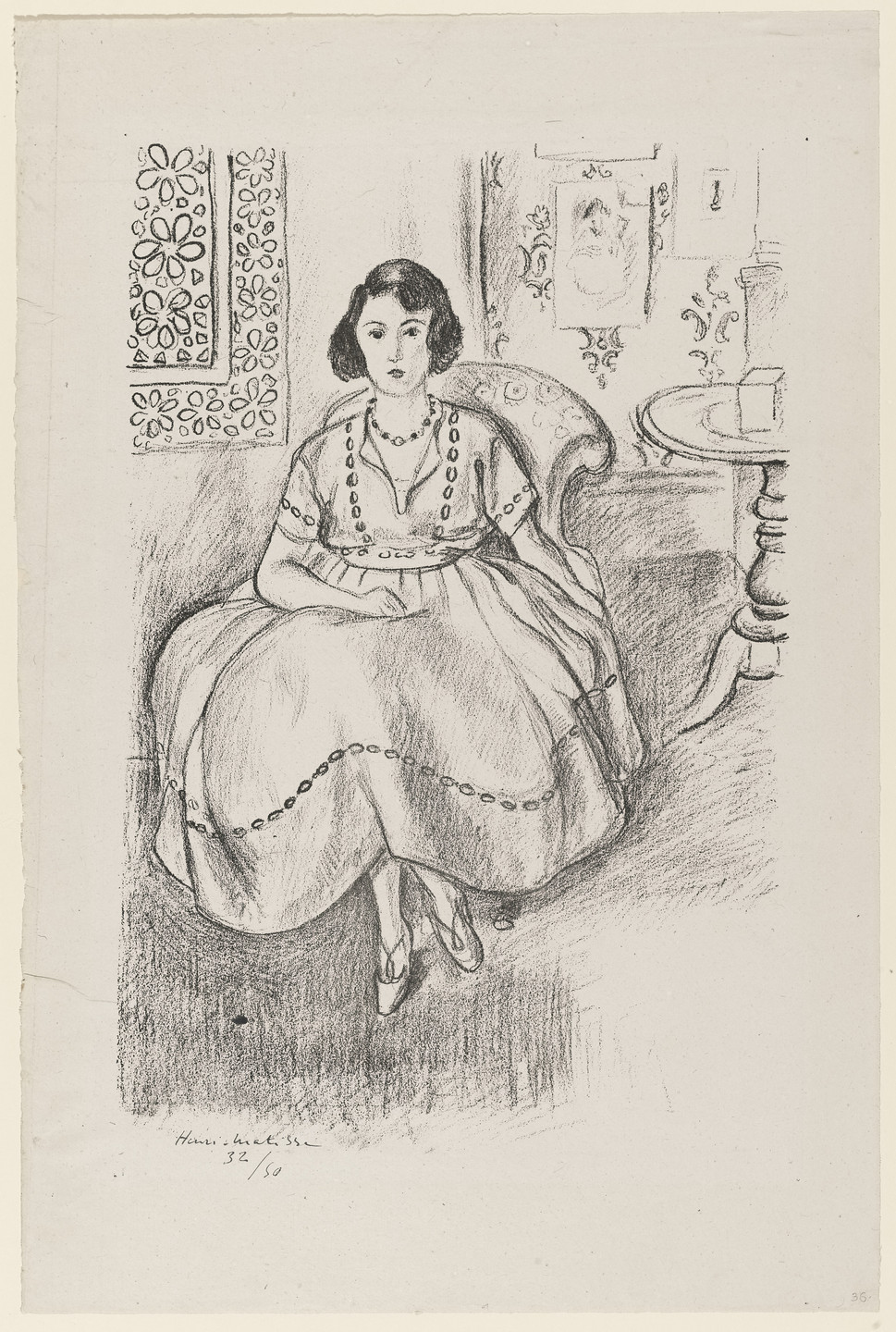 Henri Matisse. The Organdy Dress (La Robe d&#39;organdi). 1922