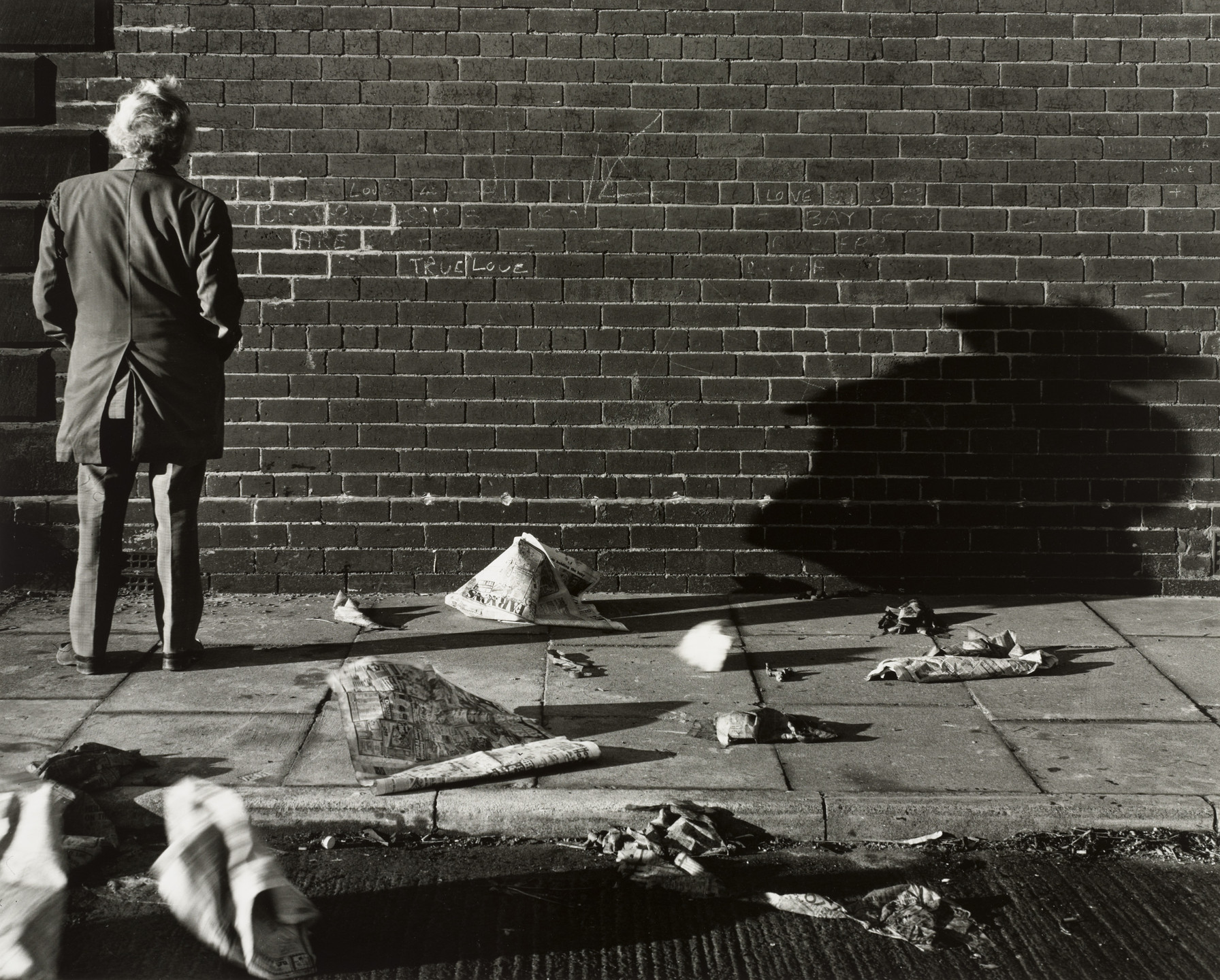 Chris Killip. True Love Wall, Gateshead Town Centre, Tyneside. 1975