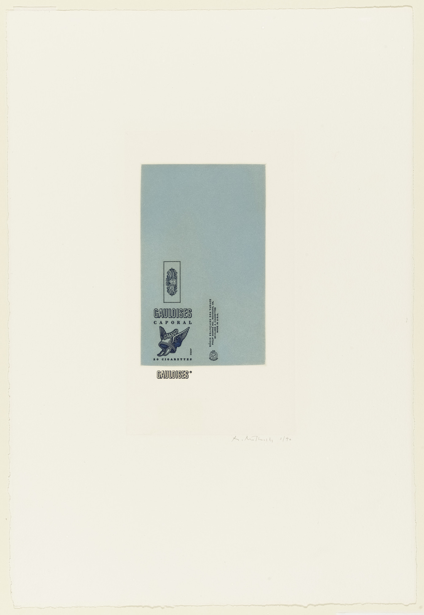 Robert Motherwell. Gauloises Bleues (White)