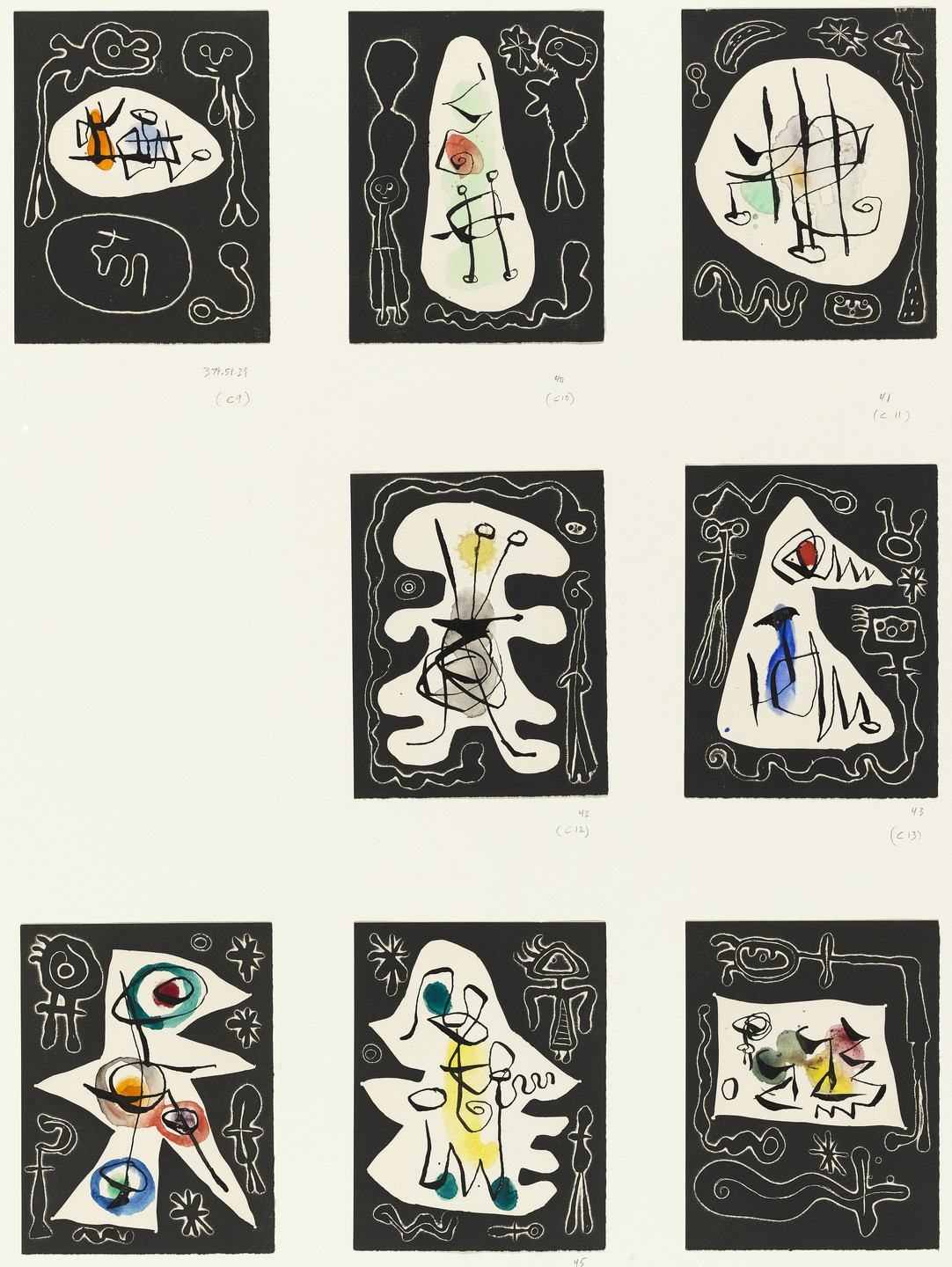 Joan Miró. Le Désespéranto (Desesperanto): Volume III from L'Antitête (The Anti-Head). 1947–49, published 1949