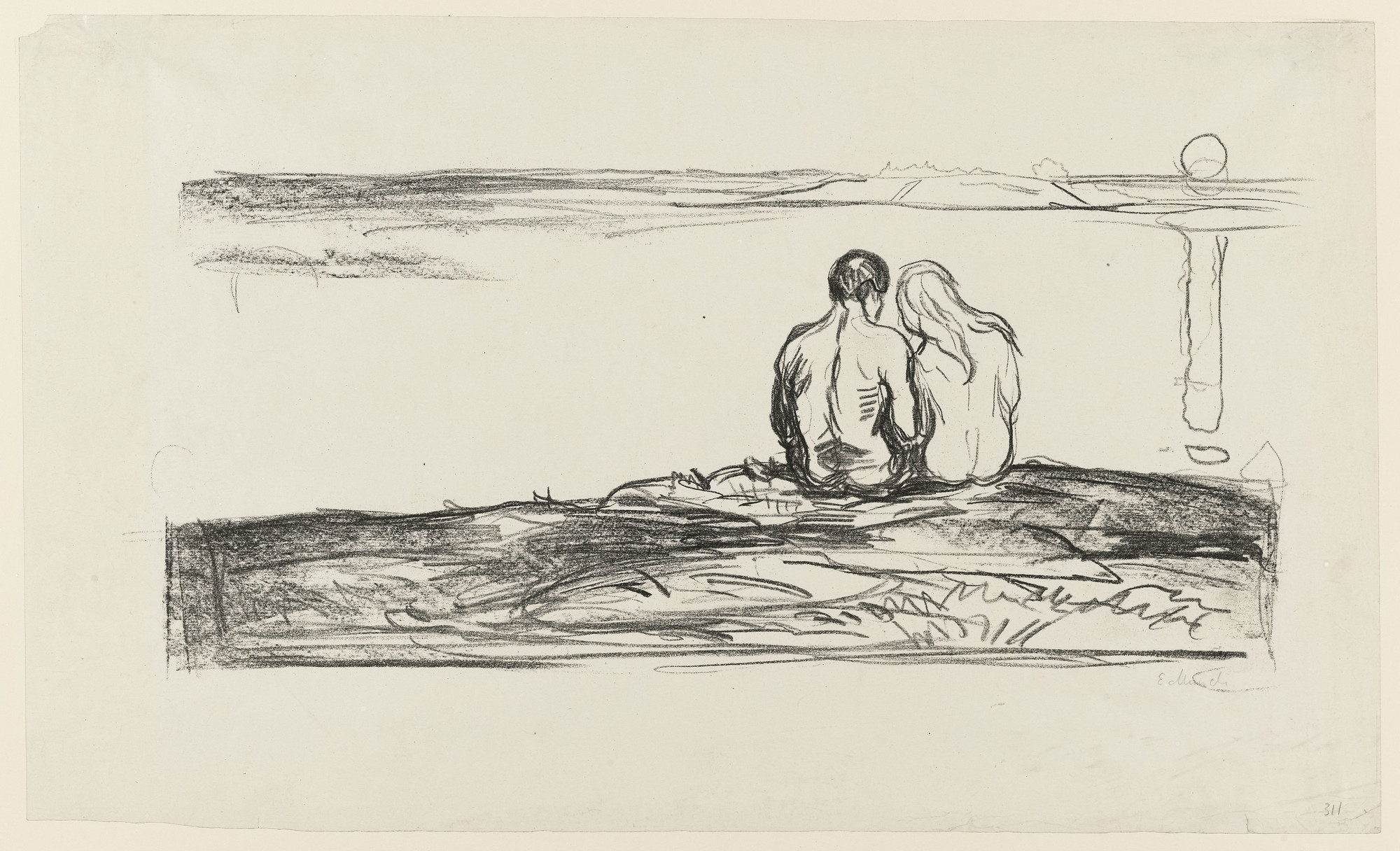 Edvard Munch. Moonrise ( Mäneoppgang )