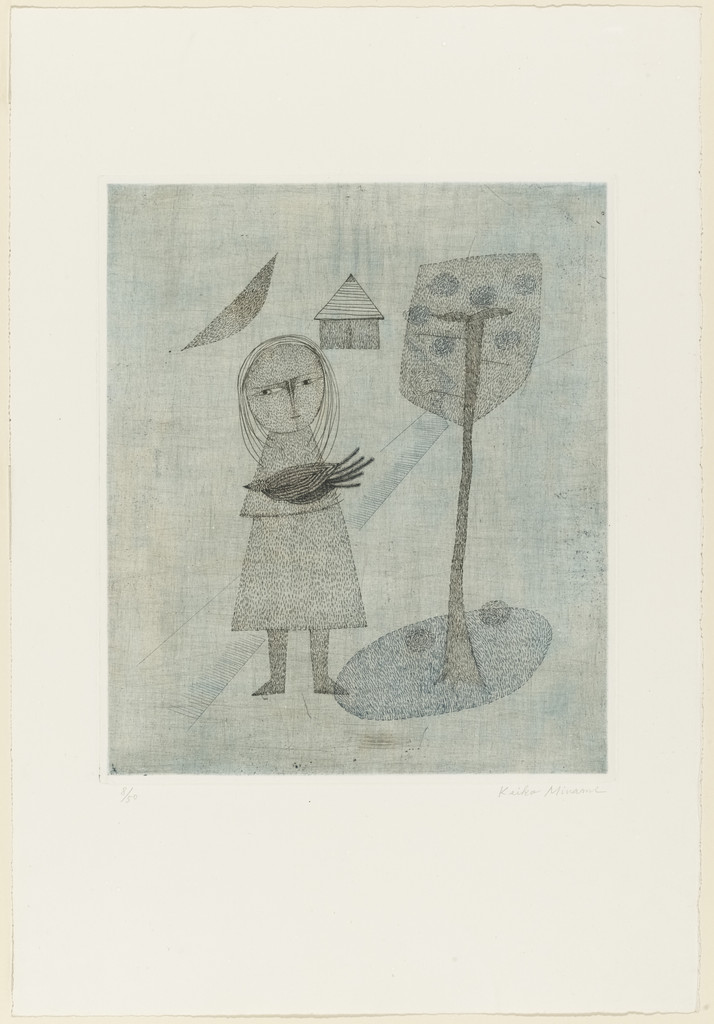 Little Girl with Bird