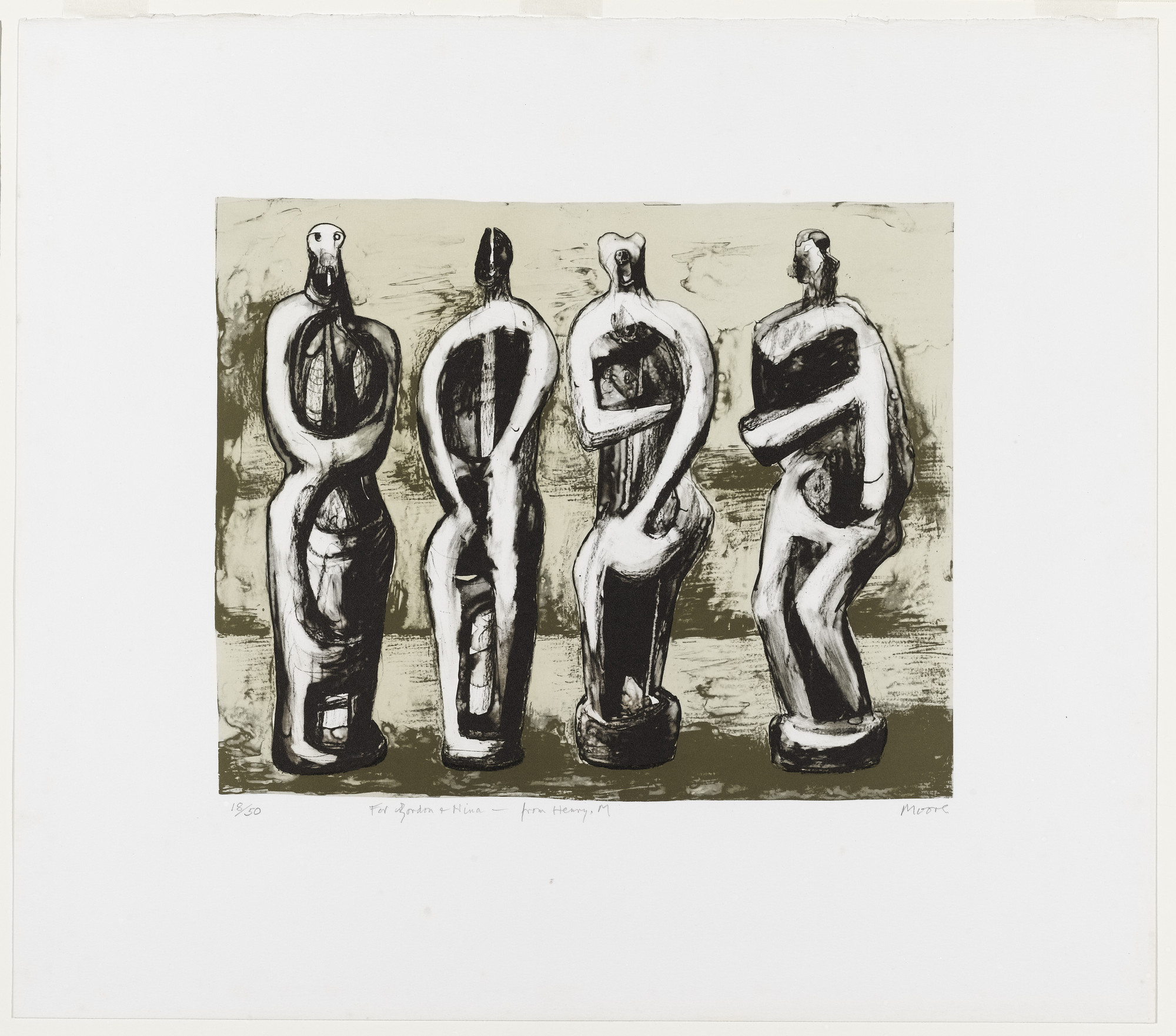 Henry Moore. Four Standing Figures