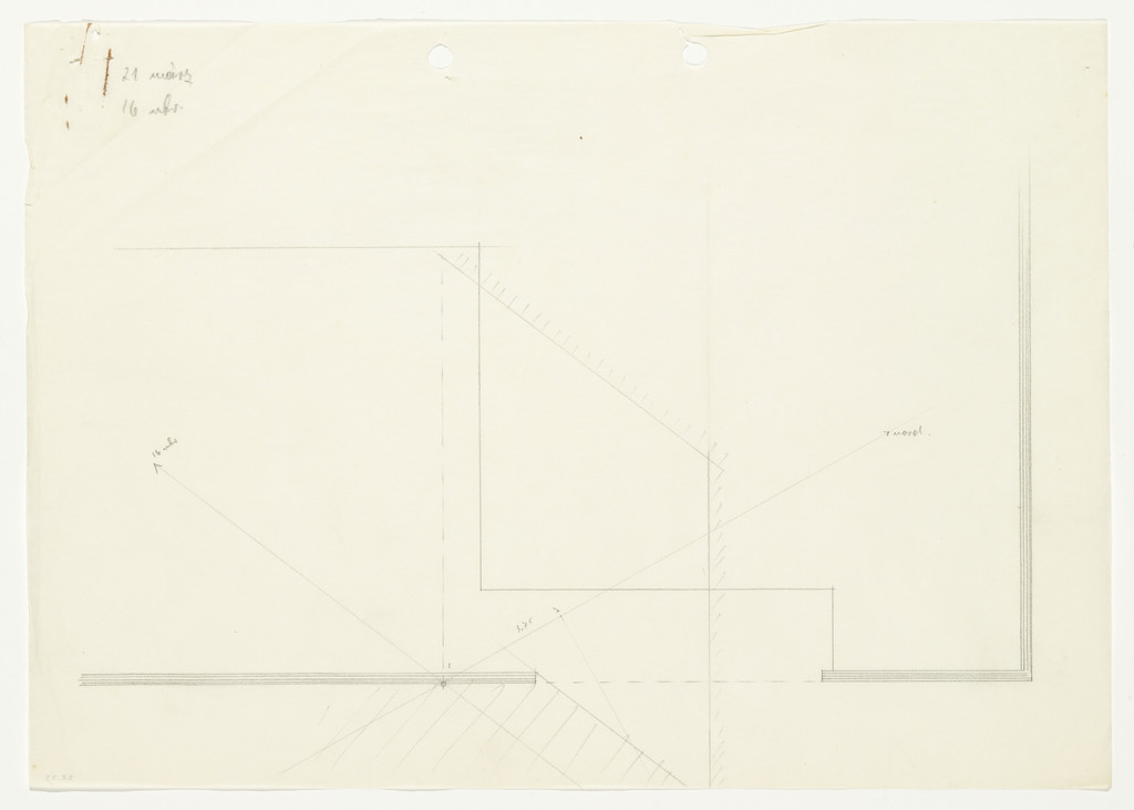 Hubbe House Project, Magdeburg, Germany (Plan. Mapping of sunlight incidence for March 21, 16:00)
