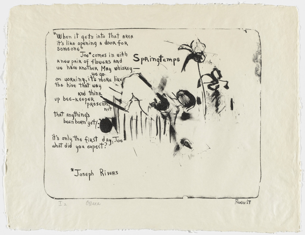 Springtemps from Stones, Larry Rivers, 1958, published 1960