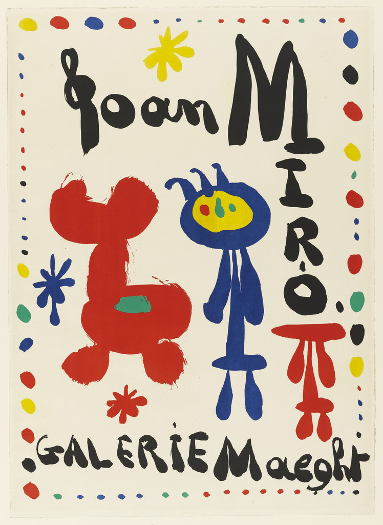 Poster for Joan Miro, Galerie Maeght