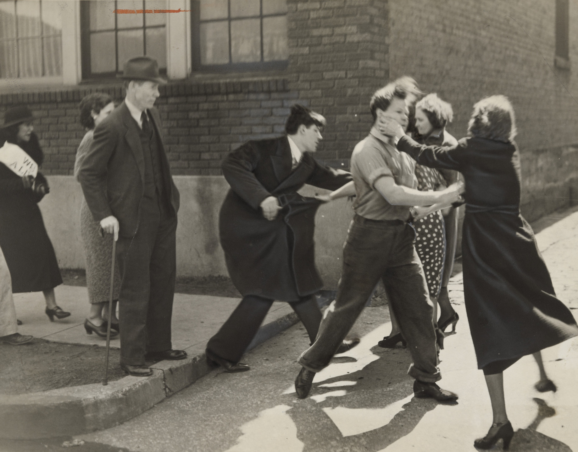 Times Wide World Photos. &#34;A Free for All in Tennessee Labor Dispute&#34;. 1937