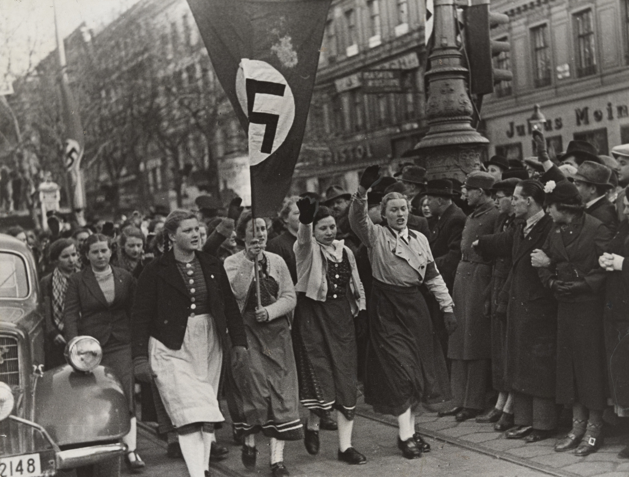 Unidentified photographer. Nazi Girls Organization in Parade, Vienna. 1939  | MoMA