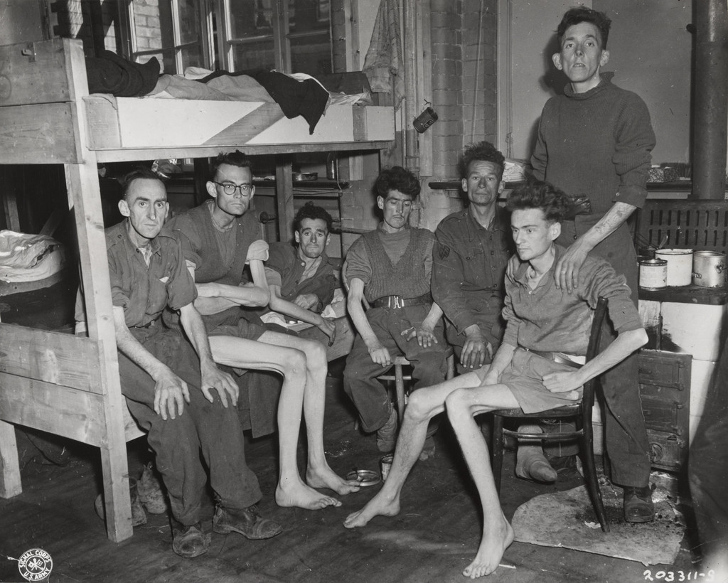 "Three Emaciated British Tommies Held Prisoner by the Germans for Five Years"