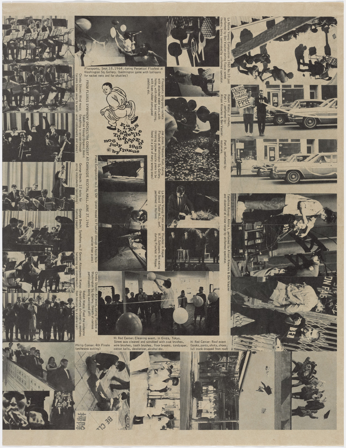 Various Artists. Fluxus Vaudeville TouRnamEnt Fluxus newspaper no. 6. 1965
